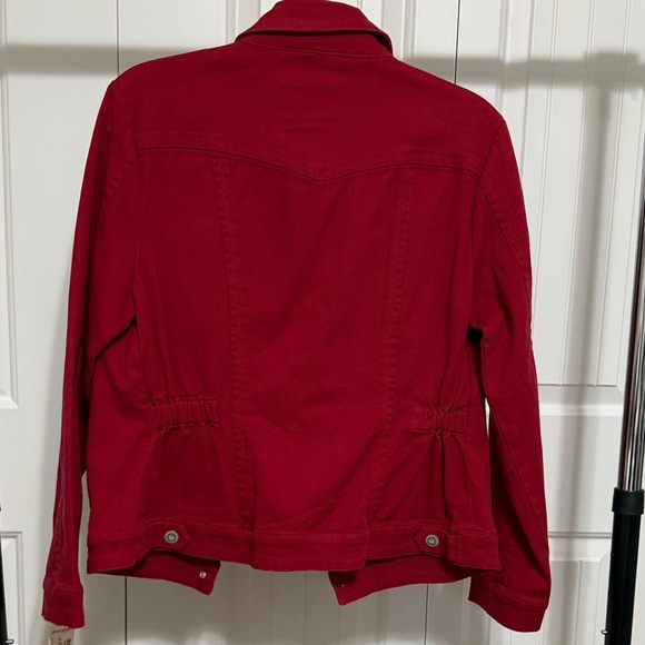 Ami Red Jean Jacket - Picture 5 of 12